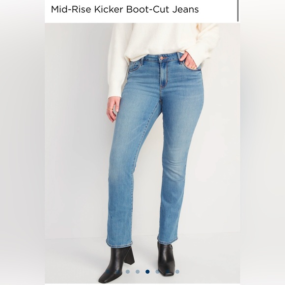 Medium Wash Boot Cut Jeans - Picture 2 of 7